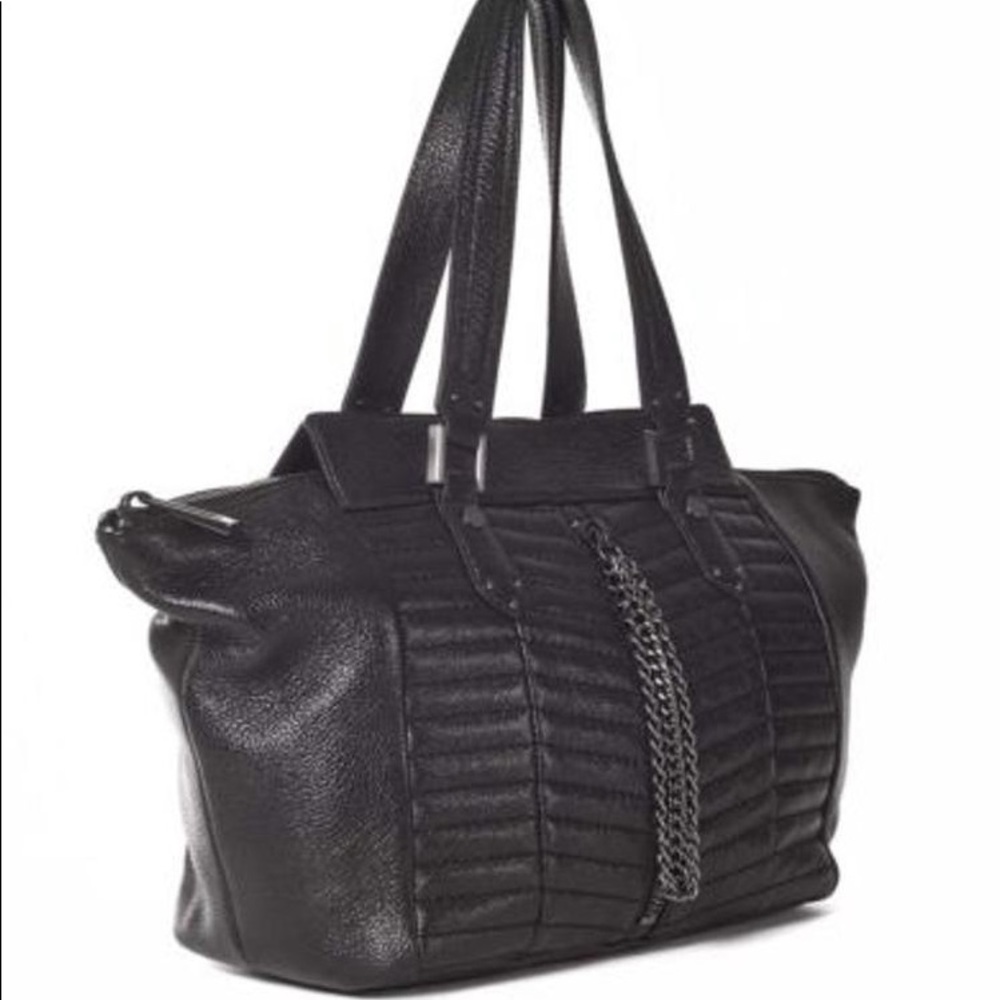 Sanctuary Heavy Metal Leather Tote